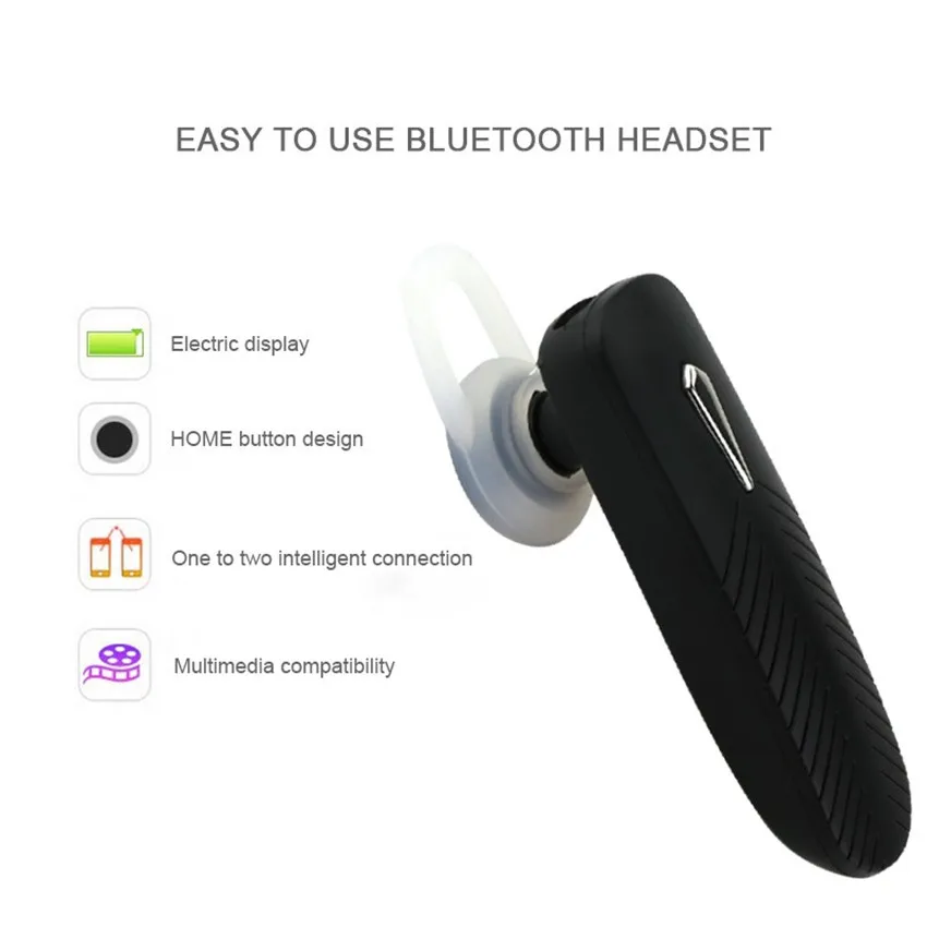 Hot Sale Wireless Stereo Bluetooth Music Ear Style Headphones Multifunction Mini Sports Car Headset Black And White | Электроника