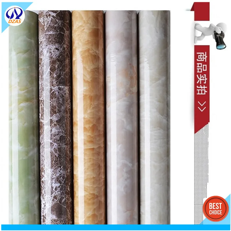 

Emulational Marble stone pattern 3D marble wallpaper sticker for bedroom kitchen bathroom furniture