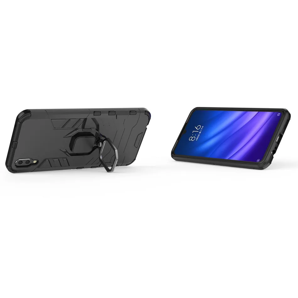 Heavy Duty Armor Case for Huawei Honor 7A 10 8X Note10 V10 Max Metal Ring Buckle Back Cover Note PC&ampTPU | Мобильные телефоны и