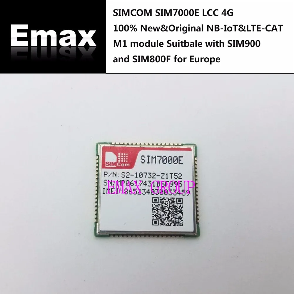 Модуль SIMCOM SIM7000E B3/B8/B20/B28 LCC 4G NBIoT&ampLTE-CAT M1 подходит для SIM900 и SIM800F Европы