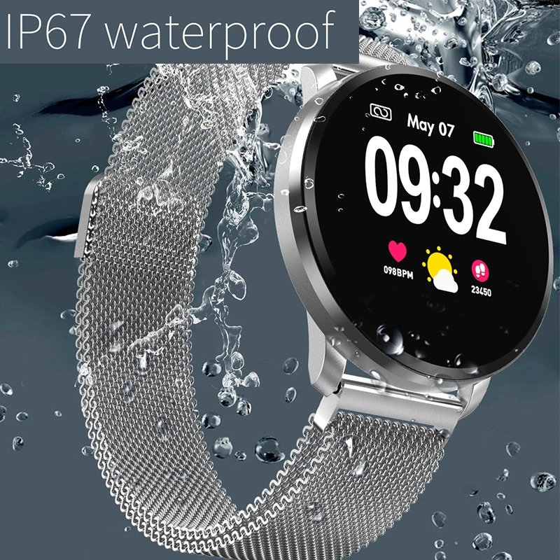 Blood Pressure Waterproof Watch IP67 Sport Men Smart watch Heart Rate Remote Photo Music Bracelet Band pk mi band4 n58 y9 | Электроника
