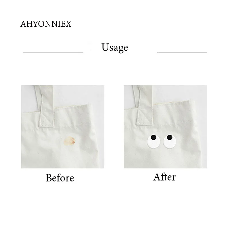 AHYONNIEX 1 пара глаз Вышивка ремонт фотоблесток куртка джинсы мультфильм