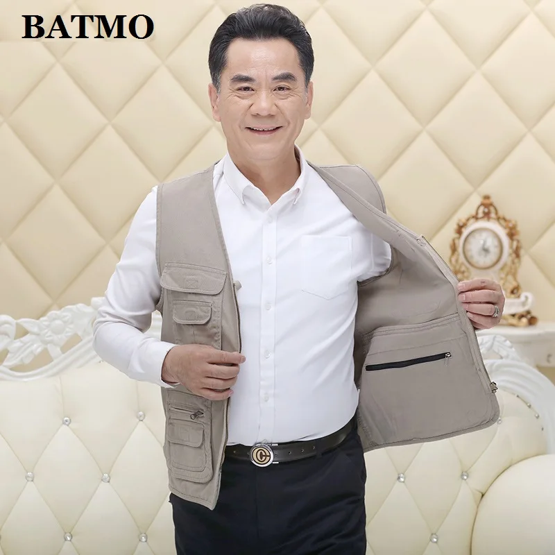 BATMO 2019 Новое поступление высокое качество 100% хлопок жилет для рыбалки много