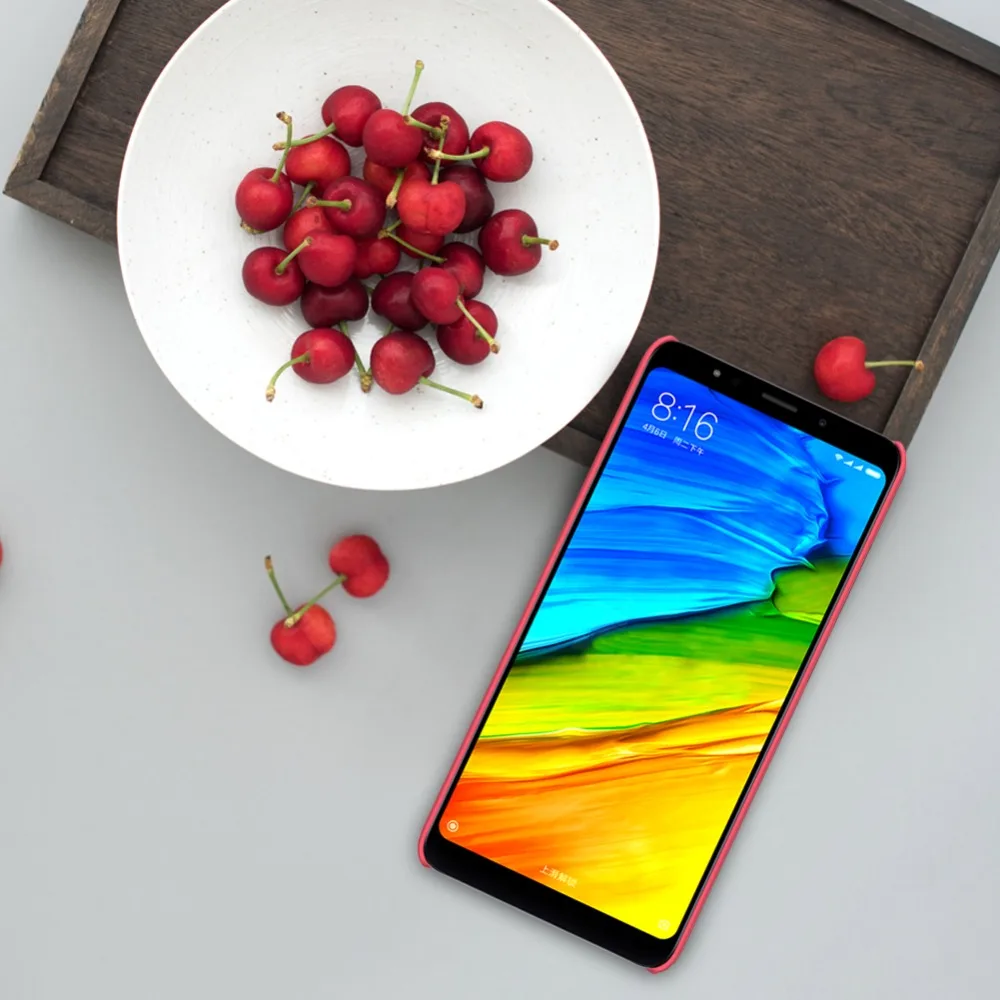 Чехол для Redmi 5 Nillkin матовый защитный жесткий чехол-накладка для Xiaomi Redmi 5 Подарочный держатель для телефона