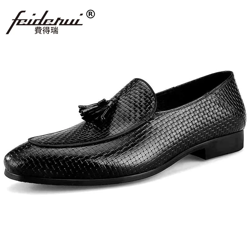 Британский стиль круглый носок дышащая мужская повседневная обувь из