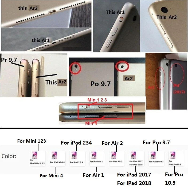 Слон непрозрачный мягкий спящий просыпающийся держатель чехол для iPad Mini 1234 234 2017