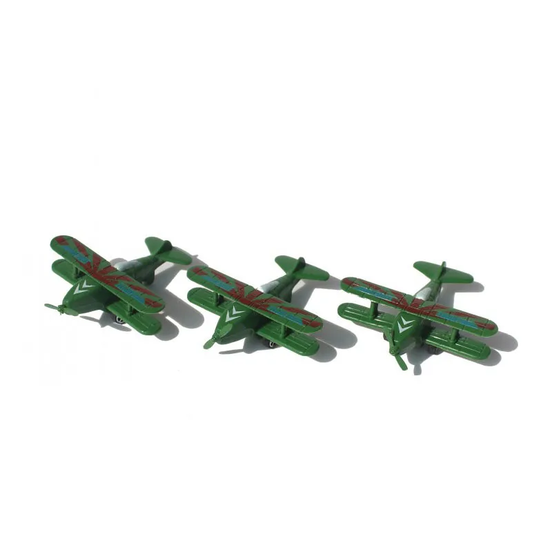 

2 pcs World War II Fighter Jet Pulley Airplane Model Toy Kit Blocks Children's toys Military model Soldier Christmas gifts