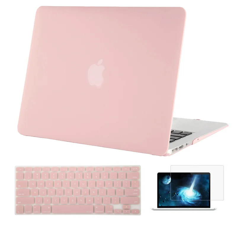 Твердый чехол MOSISO для ноутбука Macbook Pro 13 Touch Bar A1706 A1708 A1989 Mac Air 13 дюймов чехол для ноутбука - Цвет: Baby Pink