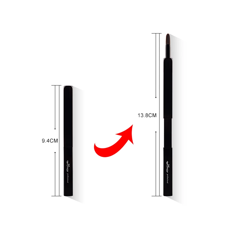 Anmor выдвижная кисть для губ Профессиональные кисти макияжа Портативный