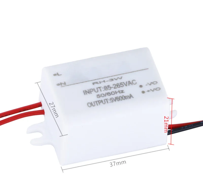 Для модуля питания AC 110V 220V to DC 3 V-24 V AC-DC импульсный регулятор постоянного напряжения понижающая плата с Чехол светодиодный