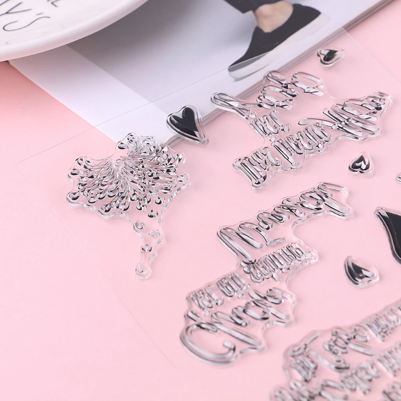 Хороший DIY силиконовый прозрачный штамп цепляющее тиснение для скрапбукинга