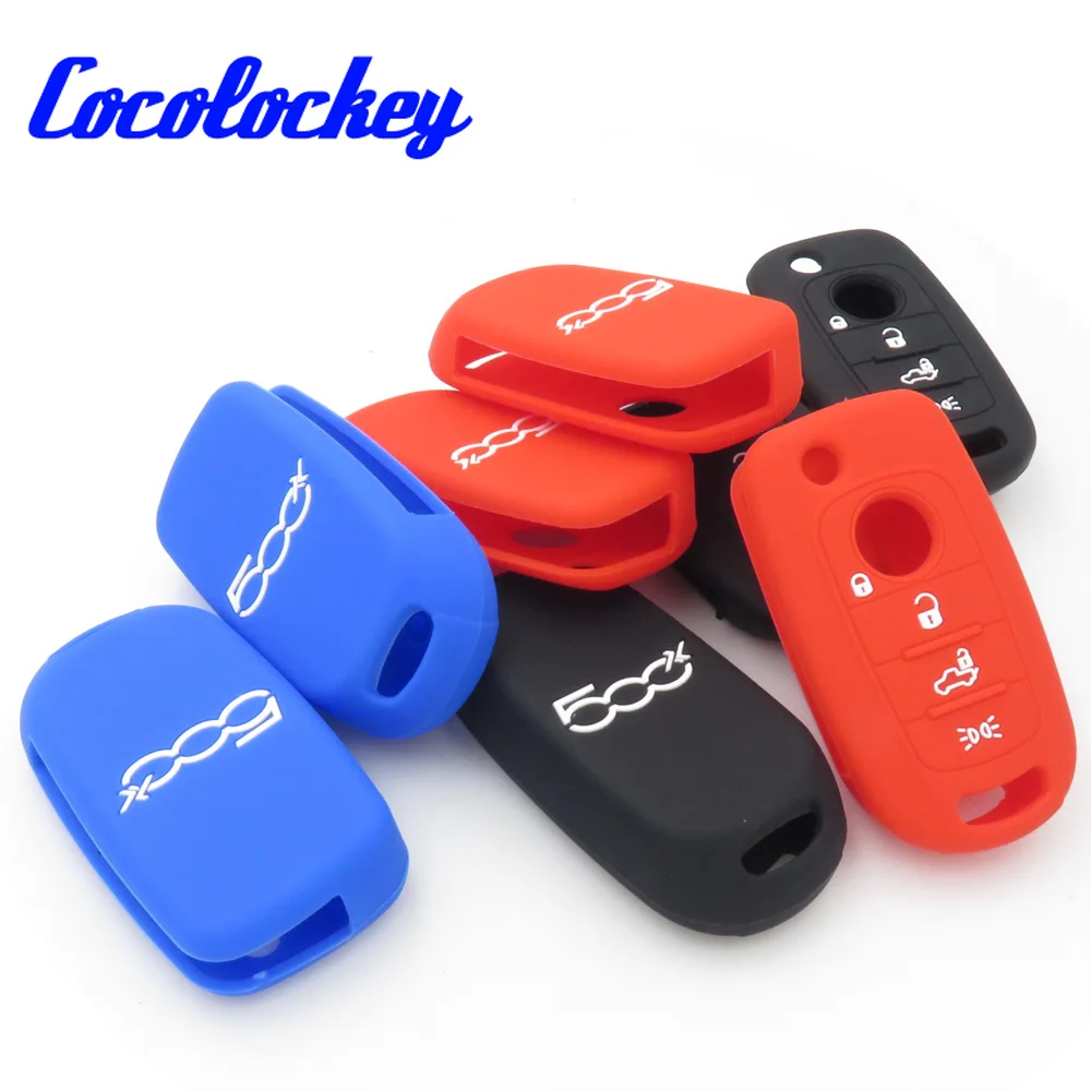 Cocolockey для 2016 2017 FIAT 500X Toro 4 кнопочный силиконовый чехол дистанционного ключа