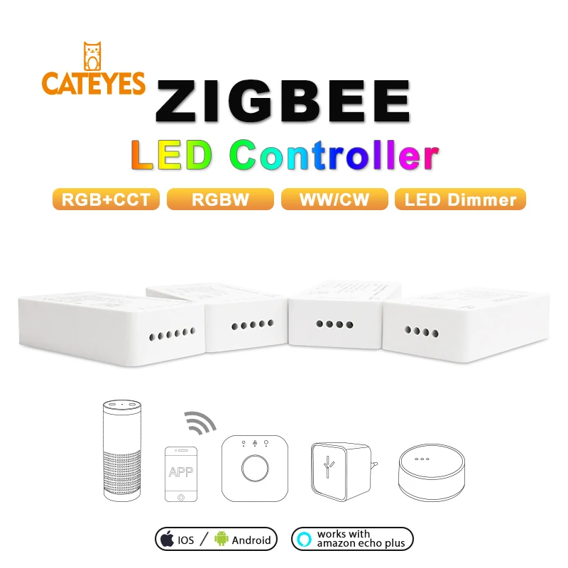 Световая лента Zigbee zll регулятор ярсветильник сти RGBW CCT и RGB CW DC 12 В 24 совместима с