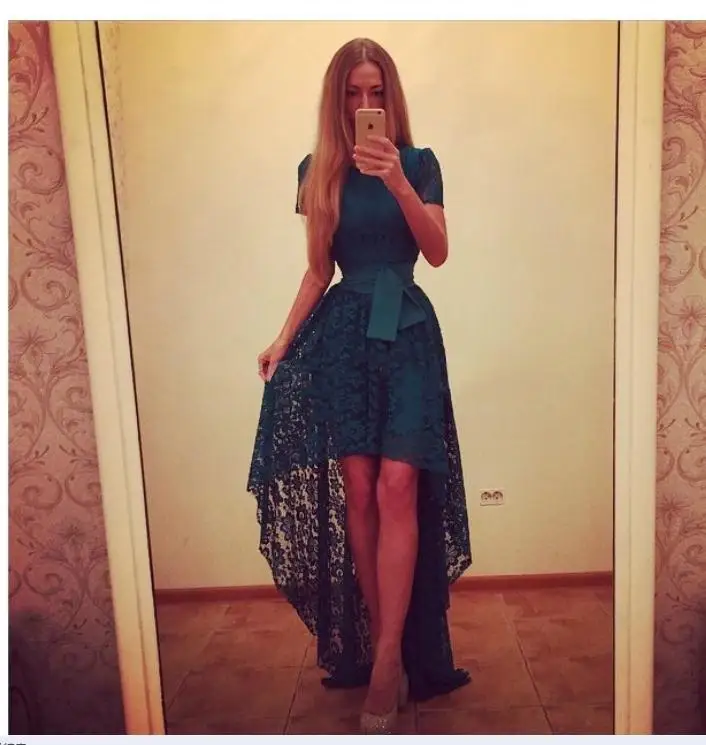 Длинные платья женщин лето кружевном платье Vestidos Ployester Vestido короткое ну вечеринку