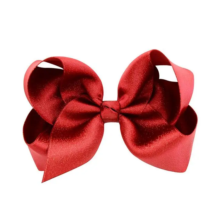 

24pcs Free Shipping 4 Inch Hair Bows For Girls Shiny Boutique Bows Alligator Clips For Teens