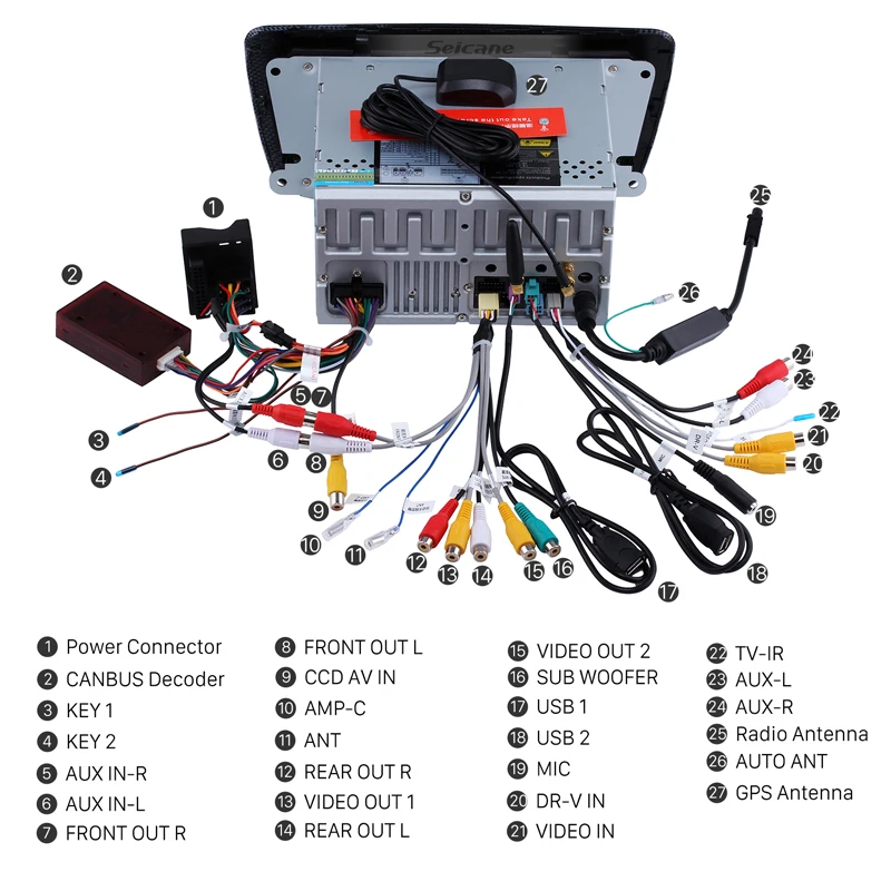 Seicane 2 Din Android 8 0 7 дюймов автомобильное радио для 2009 2010 2011 2012 2013 SEAT IBIZA VW Стерео GPS
