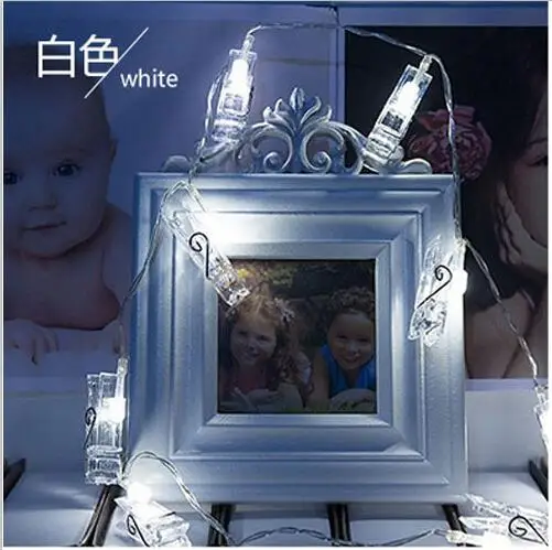cold white 1-5 м гирлянда светодиодный гирлянда Eid Mubarak лампа Звездная батарейка карта фото клип Luminaria фестиваль Рождество свадебное украшение - Цвет: cold white