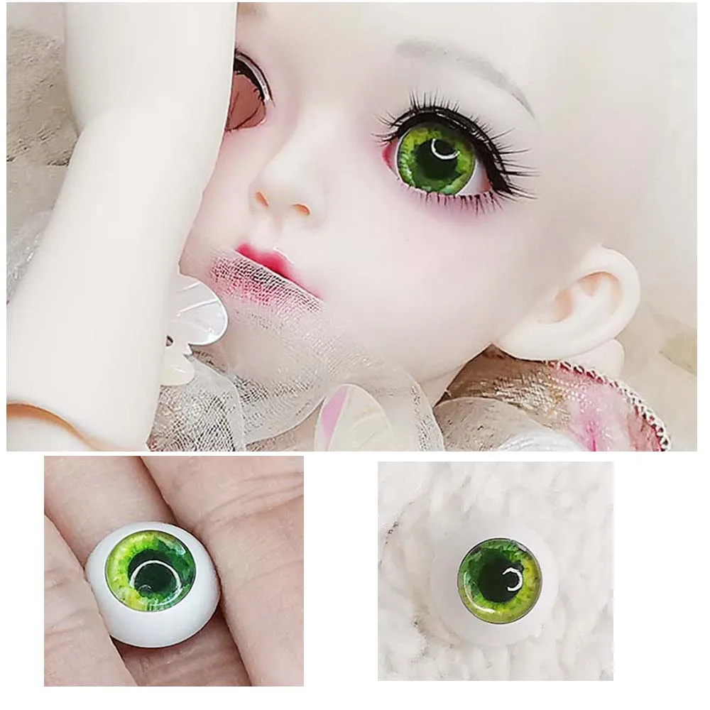 Глаза bjd 12 мм 16 18 20 14 зеленый цвет глаза Bjd BJD игрушки для кукол sd очки 1/3 1/4 1/6