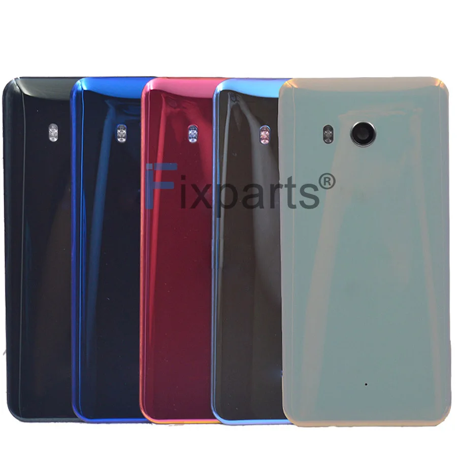 Оригинальная Новинка для htc U11 крышка батареи с объективом камеры стеклянная дверь задняя крышка корпуса чехол для htc U11 U-3w W-1w Задняя стеклянная крышка