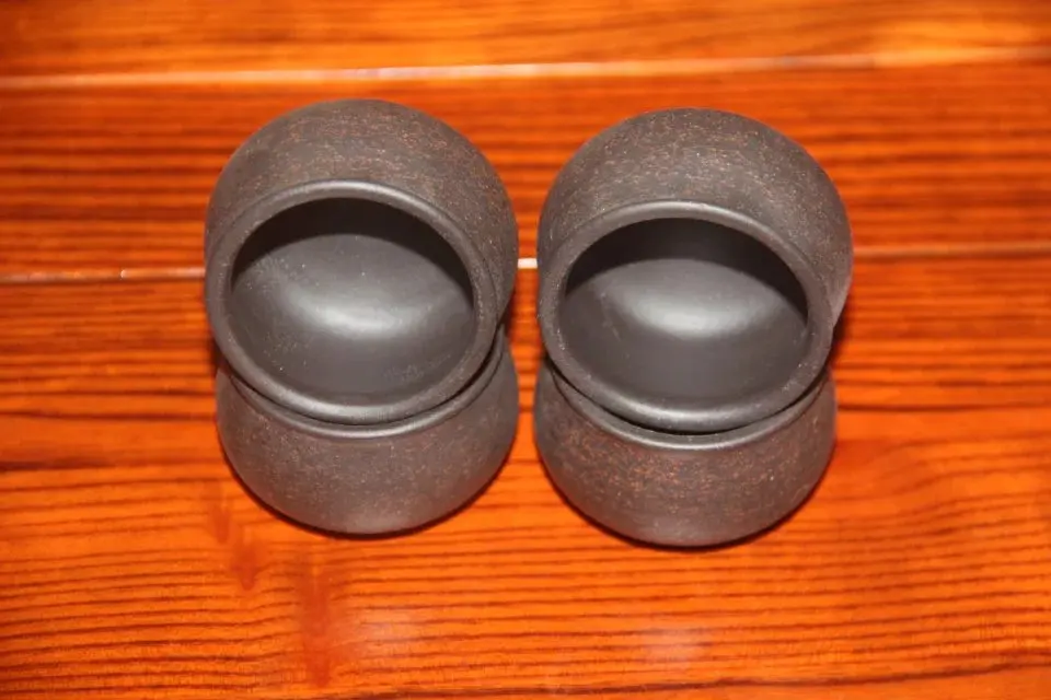 Чайная чашка из фиолетовой глины yi xing чайная черной King Kong Zhu маленькая с храмом