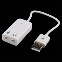 10pcs usb2 0 audio sound card adapter cable 3d virtual 7 1ch win7 8 linux mac os