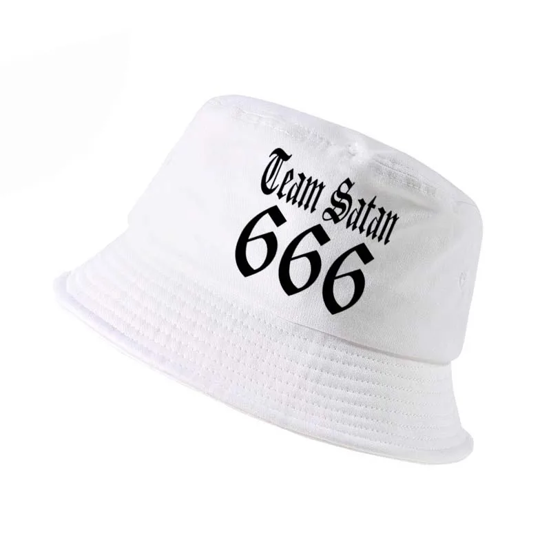 Команда сатана 666 cap Для мужчин Женская мода 100% хлопок Панама летняя в стиле хип