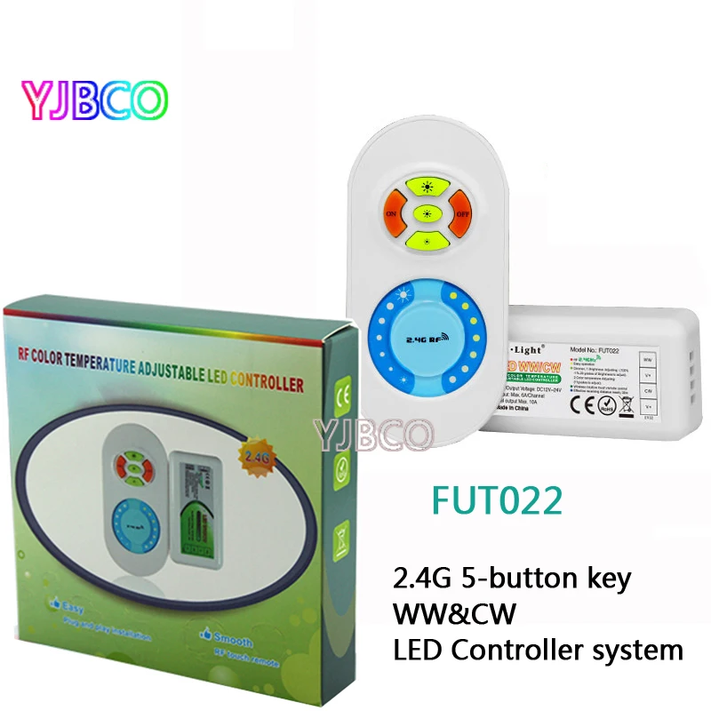 FUT028FUT022 2.4GRF DC12V 24V двойной белый CT цветовая температура и регулировка яркости