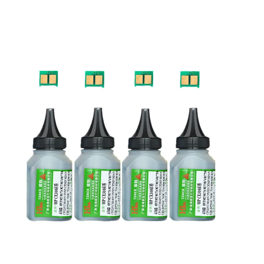 

CC530A black Toner Powder + 4 black chip FOR HP CC530A cartridge LaserJet Pro 2025x 2026n 2026dn 2027n 2027dn CM2320 printer