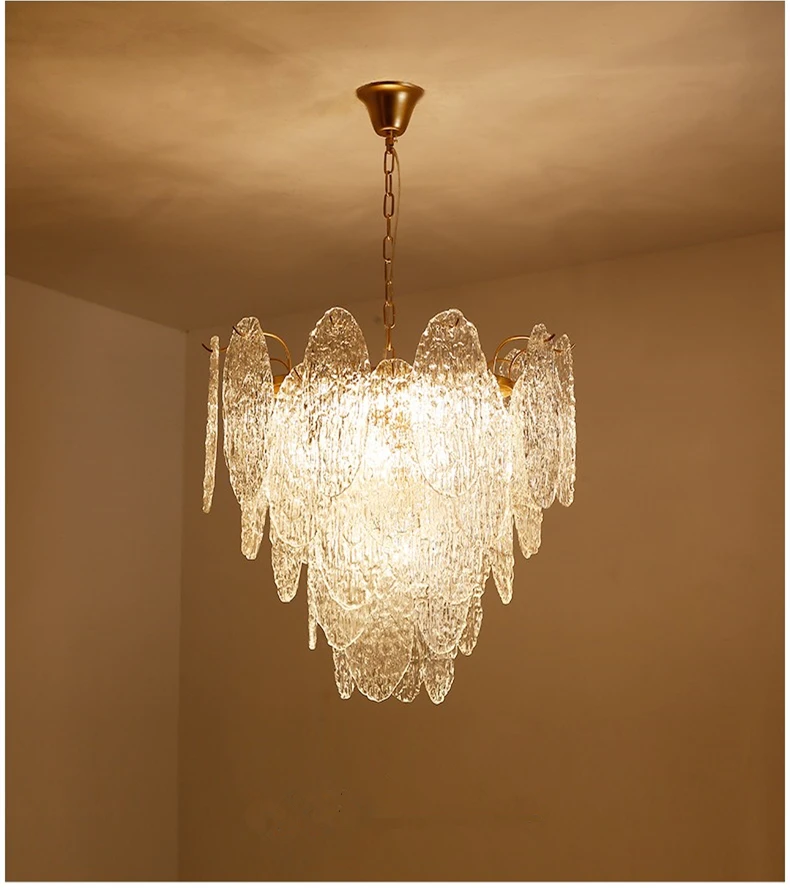 Арт Деко пластина золотой металл Led подвесные светильники стеклянные листья Lustre Luminaria подвесной светильник Led Внутреннее освещение светильники Lamparas