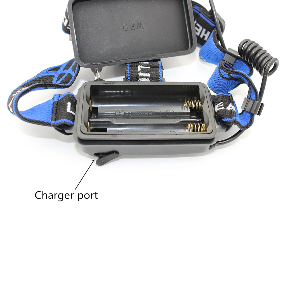 Светодиодный налобный фонарь XM L T6 1000 лм перезаряжаемый с зумом для 2