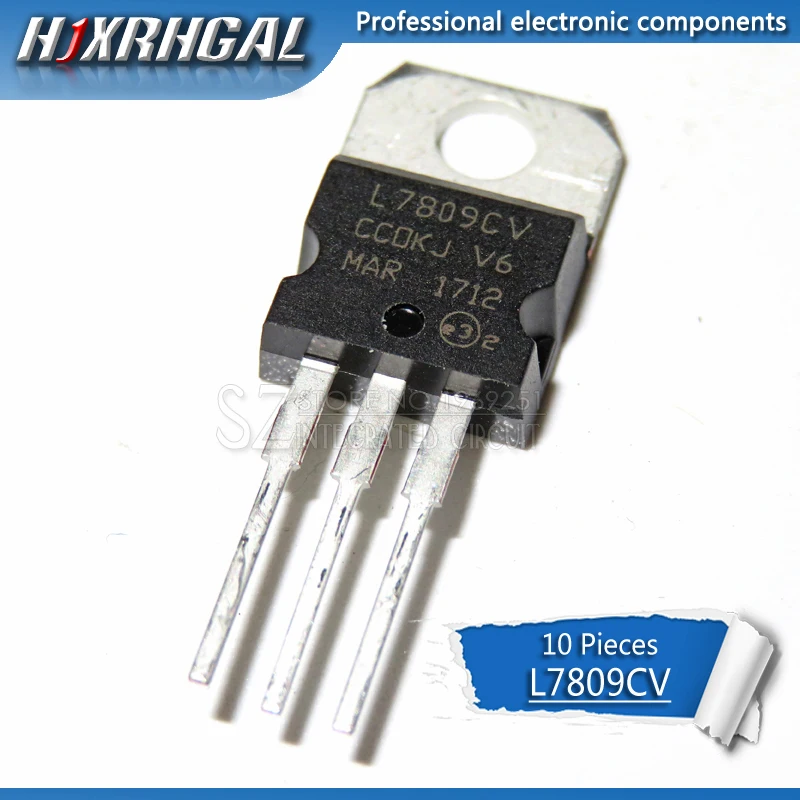 Трубка регулятора напряжения L7809CV TO220 L7809 TO-220 stabilivolt 7809 LM7809 MC7809 10 шт. | Электронные