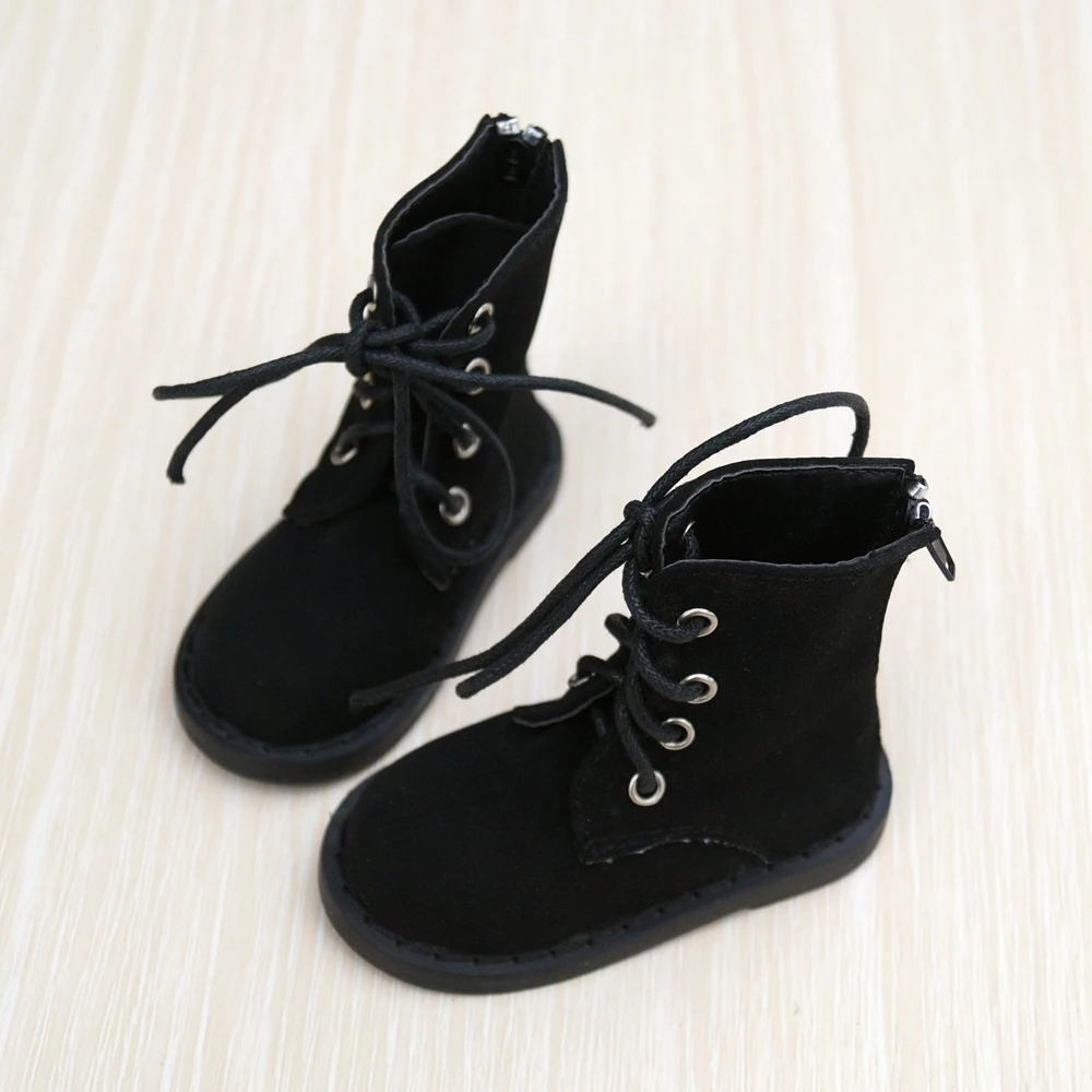 BJD/обувь Черные короткие ботинки из синтетической кожи Обувь для 1/3 60 см 24 дюйма 1/6