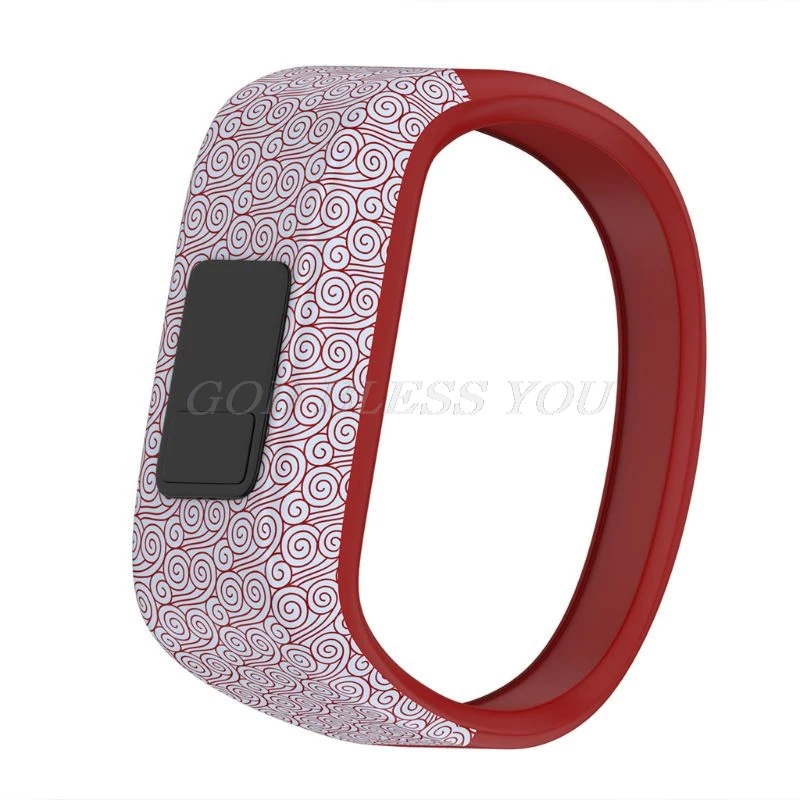 Colorful Wristband Silicone No Buckle Watch Band Strap Watchband Sports Replacement for Garmin Vivofit JR/Vivofit JR2/Vivofit 3 - Цвет: 6
