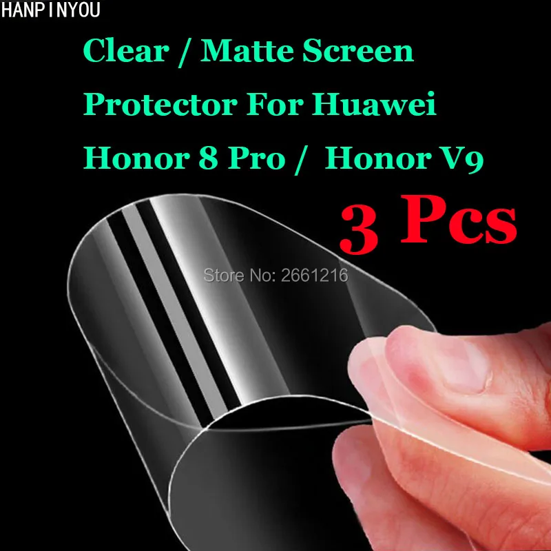 3 шт./лот для Huawei Honor 8 Pro / V9 HD Прозрачная/Антибликовая матовая защитная пленка