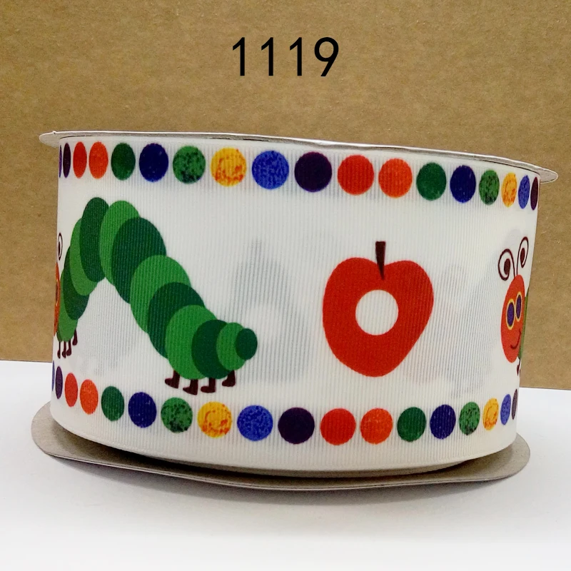 Бесплатная доставка 50 ярдов мультфильм печатных grosgrain ленты 1119|printed ribbon|grosgrain