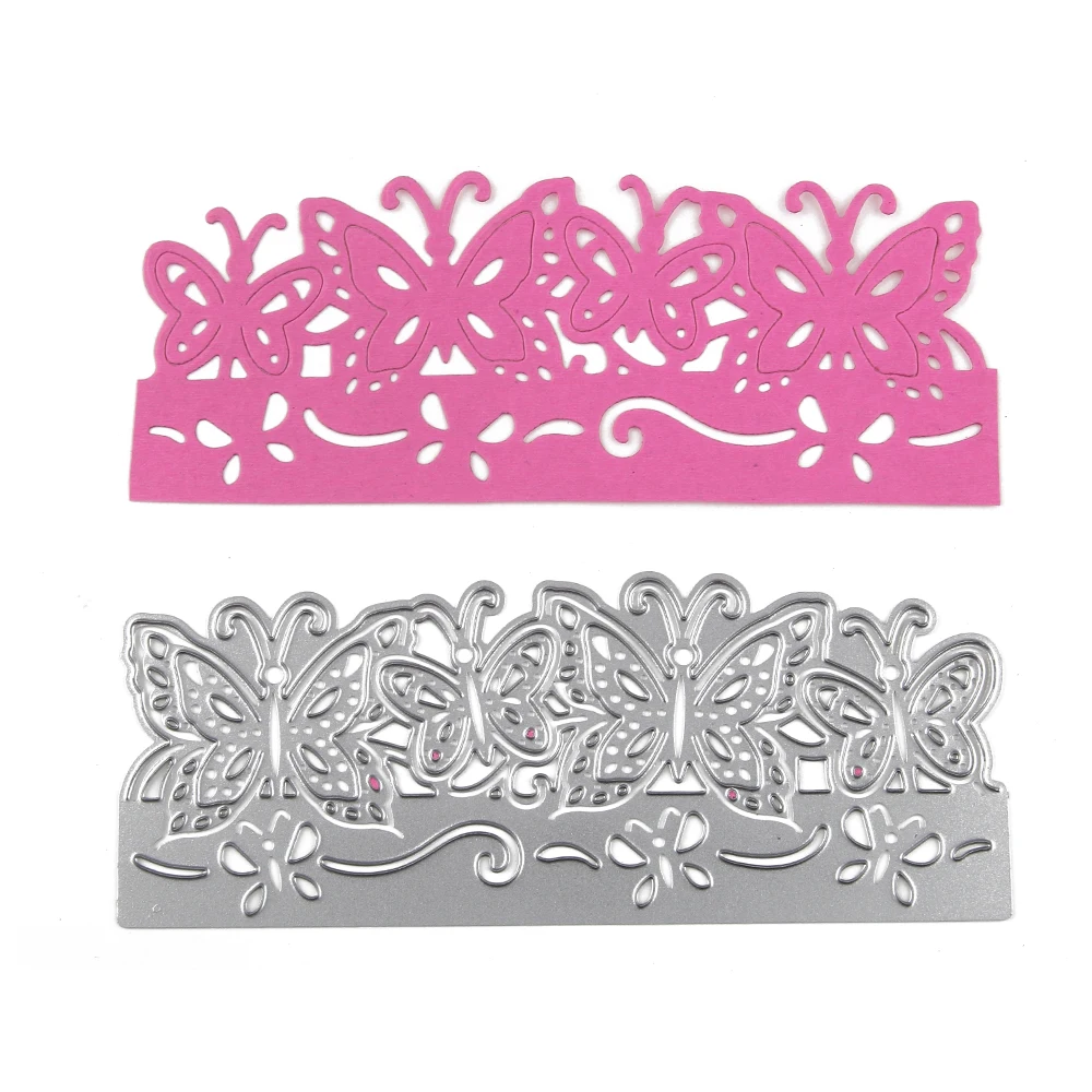 McDies бабочка Скрапбукинг металлические режущие штампы Крафтовая окраска вырезы