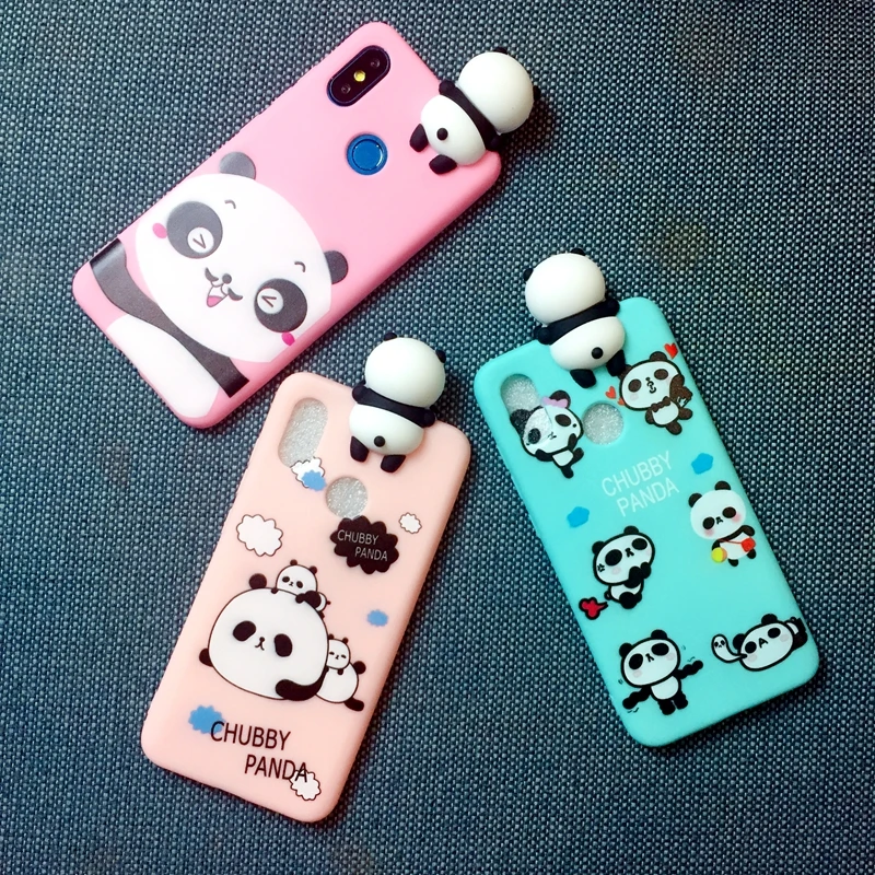 For Xiaomi A2 A1 Redmi S2 Y1 Cover 3D Cute Cartoon panda brothers funny toys soft phone case Lite Y2 Cases |