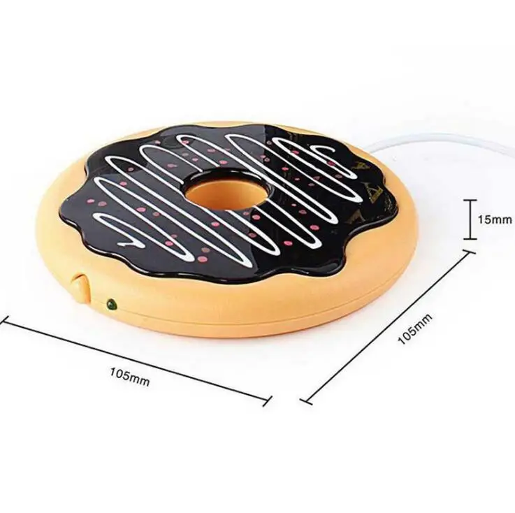 Пончик Электрический изоляционный подстаканник USB подогреватель чашки колба для подогрева чая офиса чая кофе напитков обогреватель с питанием от USB коврик бирдекели