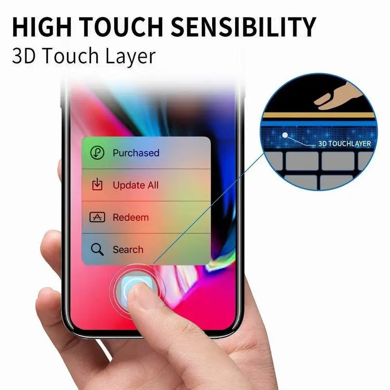 Ascromy для iPhone X защитная пленка экрана закаленное стекло 10 8 7 6 6s Plus 5 5S se 5c 4 4S Verre Trempe |