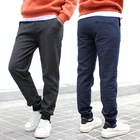 Брюки для мальчиков-подростков, хлопковые спортивные штаны для мальчиков, повседневная одежда на осень 5, 6, 8, 10, 12, 14 лет