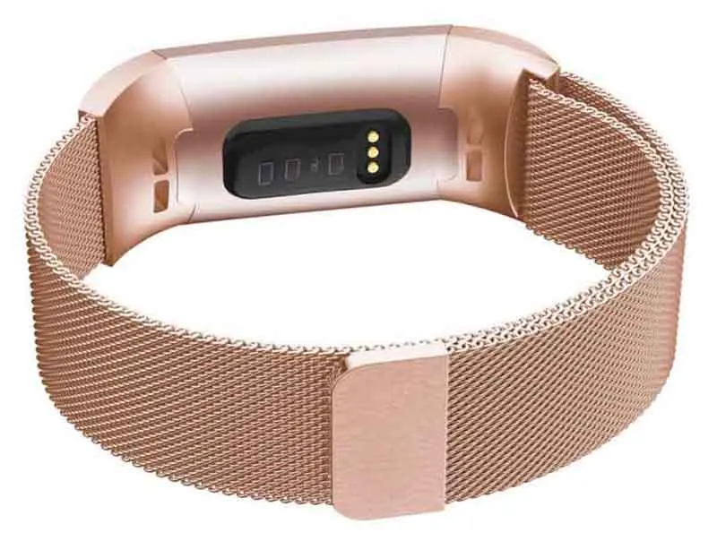 Металлический Миланский ремешок для Fitbit Charge 3 Band Wrist smart фитнес-браслет ремешок аксессуары спортивные часы Correa Pulsera