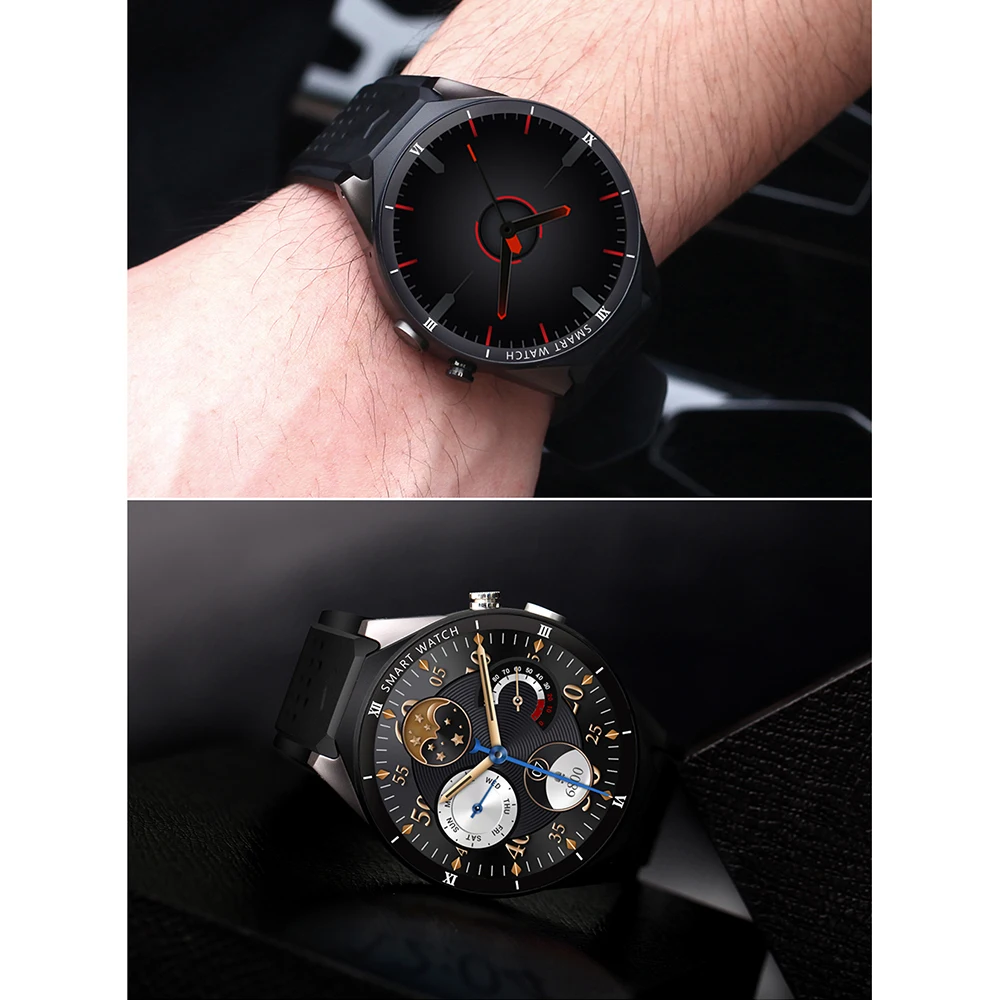 Смарт-часы KINGWEAR KW88 Pro gps для мужчин и женщин с оперативной памятью 1 Гб ПЗУ 16 Гб MTK6580 носимые устройства Android 7,0 камера 3g Smartwatch телефон
