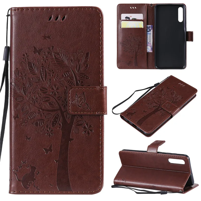 Leather Wallet Case for Samsung Galaxy A50 card slot holder stand flip silicone soft cover Samsung A50 Case A70 A40 A30 A20