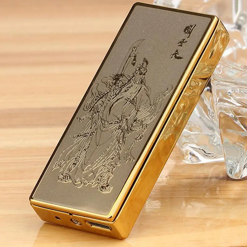 2016 Творческая Pattern Из Нержавеющей Стали Портсигар с Электронная Аккумуляторная