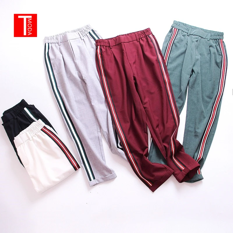 Брюки TMODA2 женские с эластичным поясом Элегантные повседневные спортивные штаны
