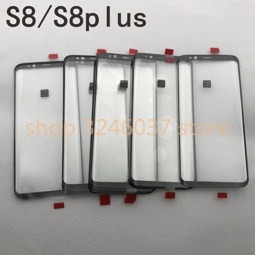 s8 edge передний Внешний стеклянный объектив Замена для samsung Galaxy s8 G950 S8 plus g955 lcd сенсорный экран+ клей+ Инструменты
