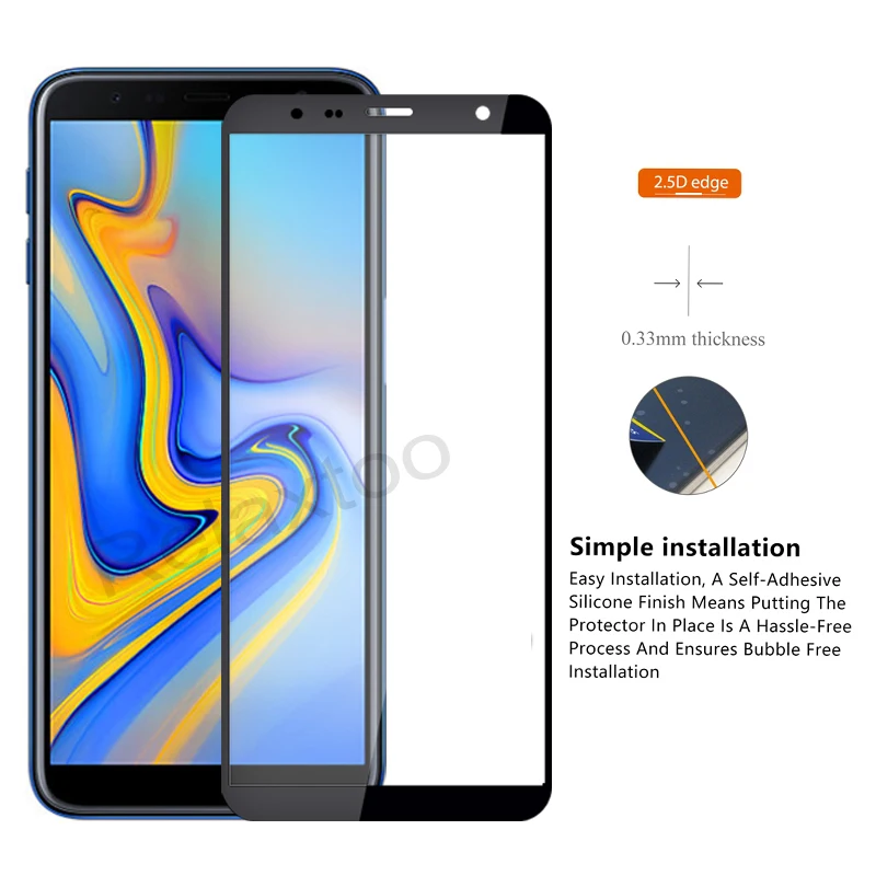 Закаленное стекло для Samsung J4 Plus Защитное Galaxy + J 4 J415F защитная пленка экрана J415 9H |