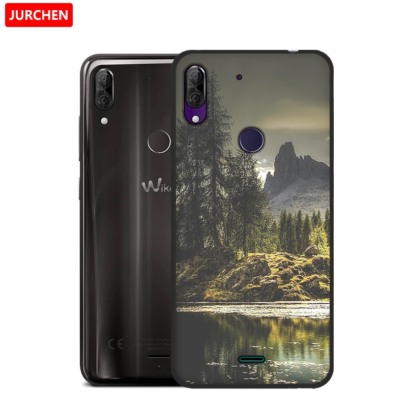 JURCHEN красивый дизайн искусственная кожа ТПУ для Wiko View 2 Plus чехол 5 93 дюйма мягкий
