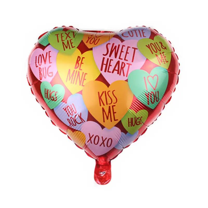 XXPWJ Новый 18 дюймов в форме сердца love you поцелуй объятие алюминиевый шар для