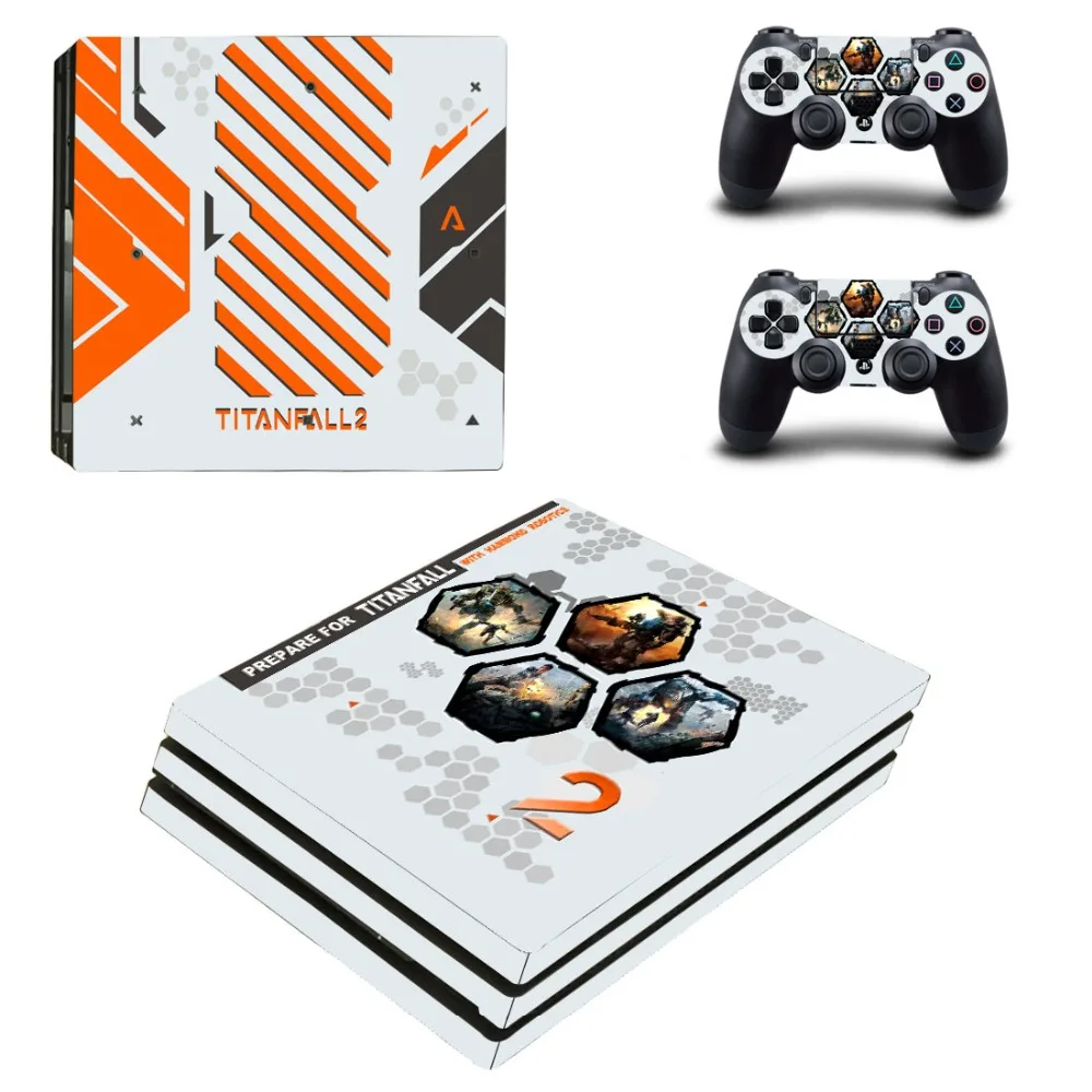 Игра Titanfall 2 PS4 Pro наклейка на кожу Виниловая для Playstation 4 консоль и контроллера